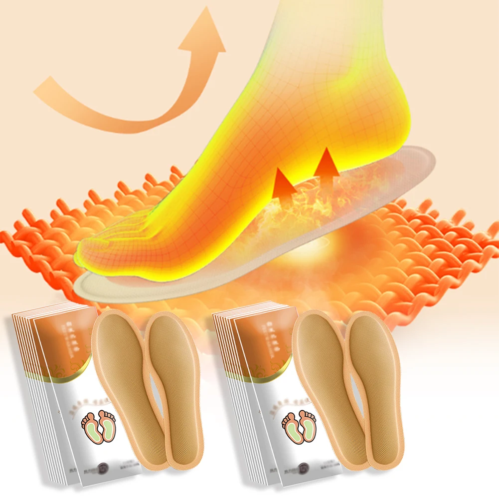 

Самонагревающиеся теплые стельки для ног, теплые зимние спортивные, для мужчин и женщин, 1 пара, для обуви с самонагревом, 10 часов