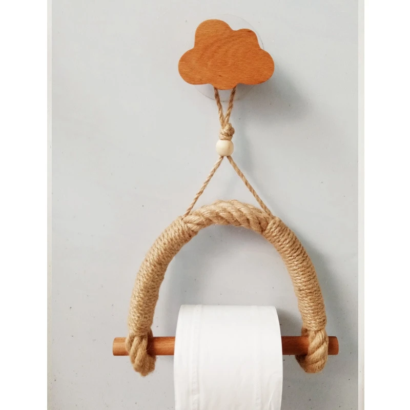 

Vintage Roll Paper Holder Towel Hanging Rope Rack Wall Mount Toilet Paper Holder Home Hotel Bathroom Accessories