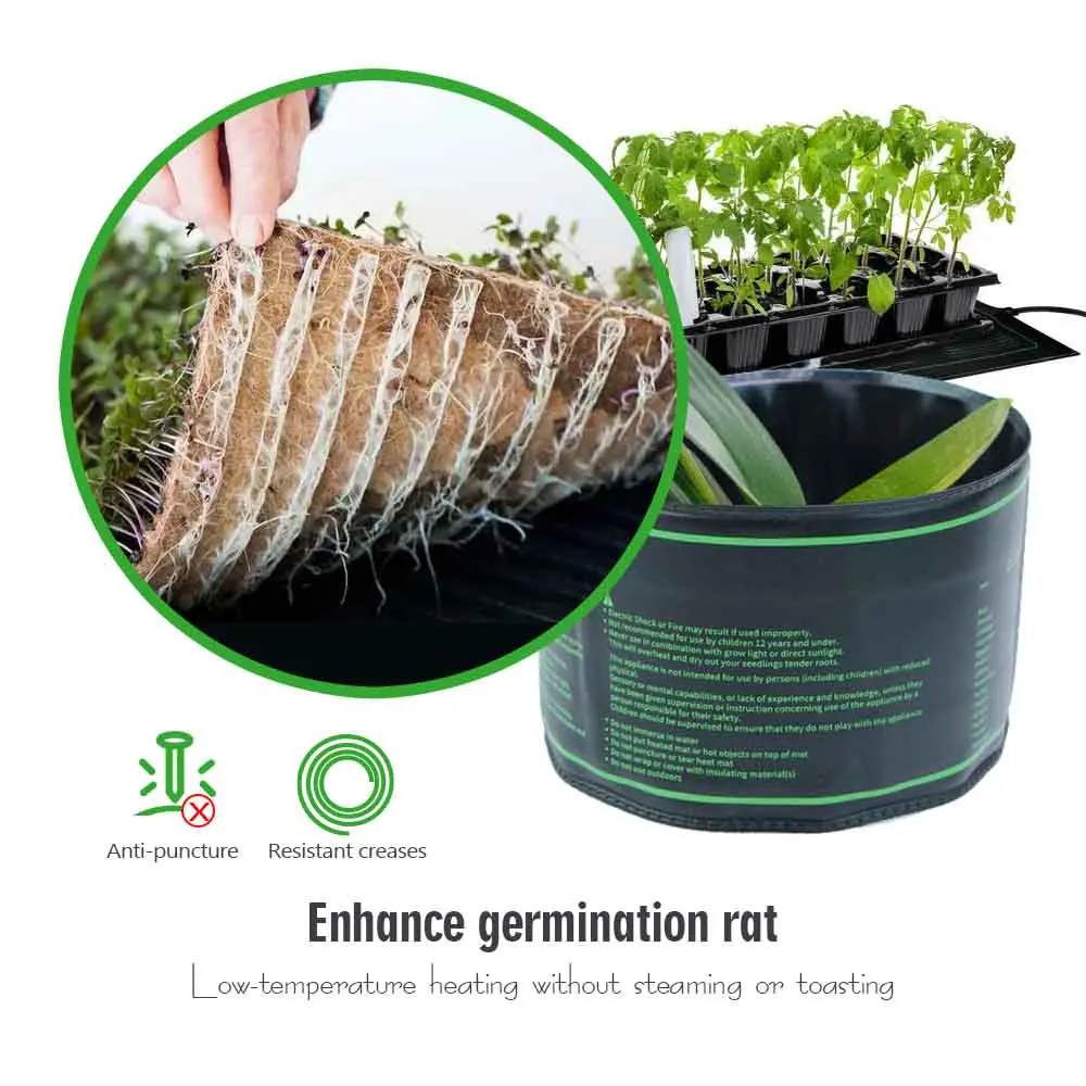 Нагревательная подушка для растений 7-100 Вт с регулируемым термостатом 16 ℃ до 40