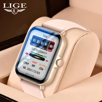 lige smart watch bluetooth call ip67 waterproof fitness tracker heart rate blood pressure 1 69 full touch smartwatch men women