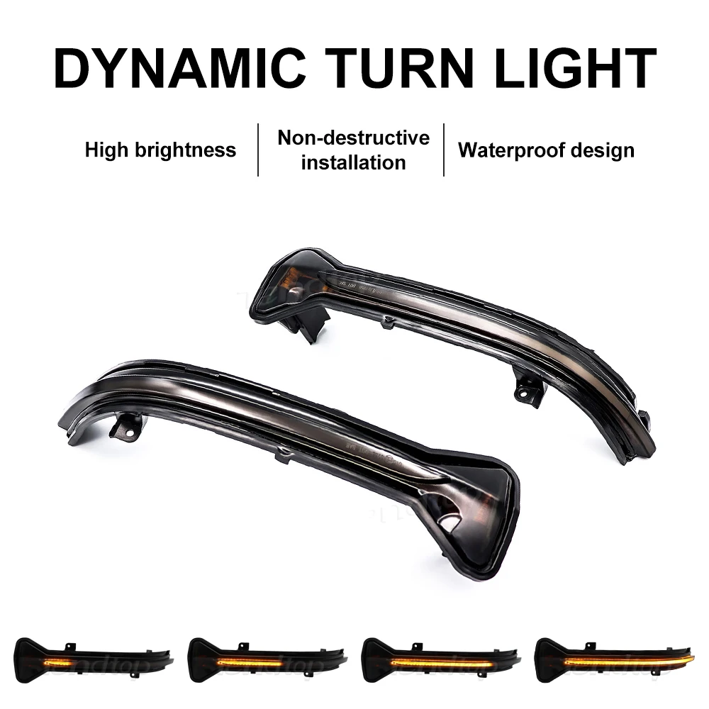 

Blink Dynamic Flowing Side Mirror LED Turn Signal Light For BMW New 5 6 7 8 Serie G38 G12 G20 G30 G31 G32 G14 G15 G16 G11 M5 F90