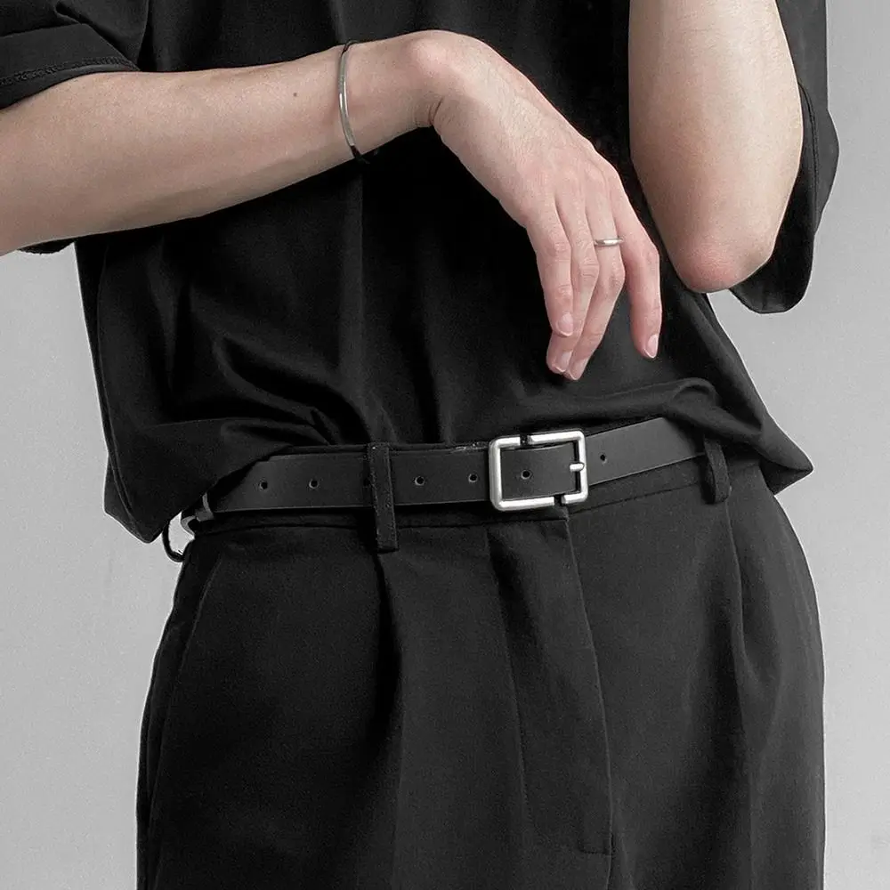 

Women Chic Casual Female Leather Belt Ladies Dress Strap Square Pin Buckle Waistband Waist Band