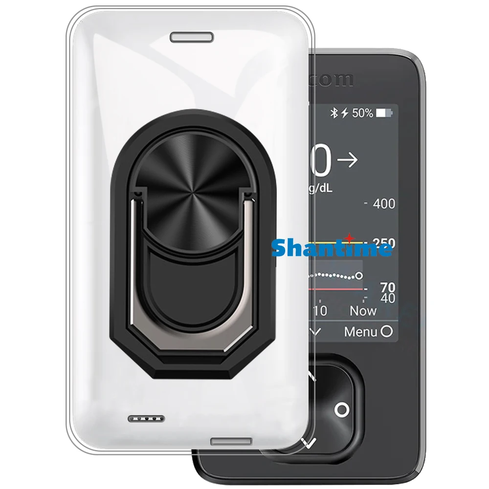 Роскошный ударопрочный кольцевой держатель для Dexcom G7 чехол мягкий силиконовый