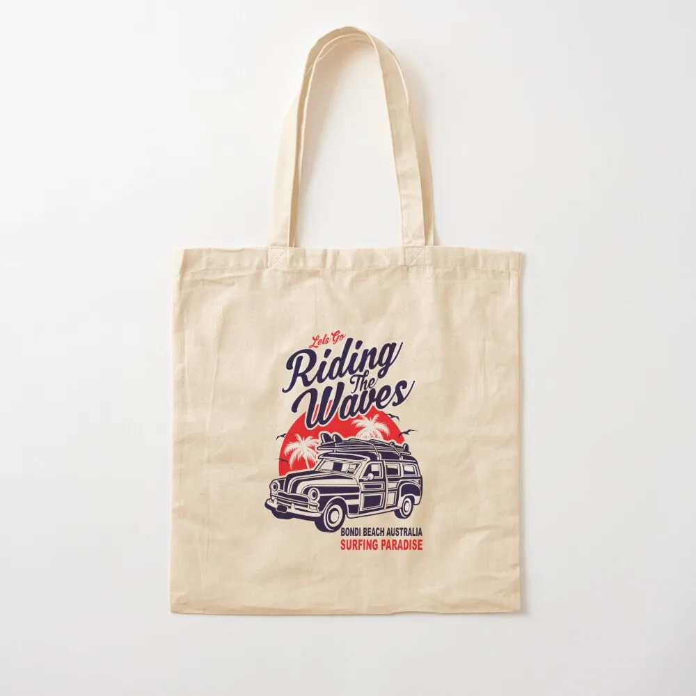 Bondi Beach Australia Surfing Paradise большая сумка Холщовая для женщин холщовая на заказ