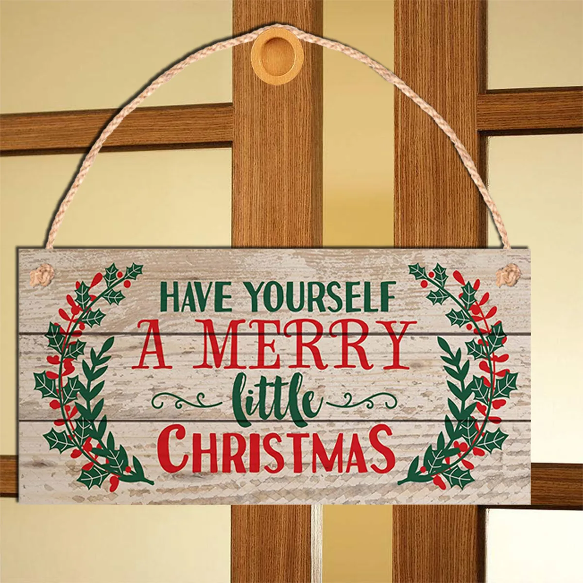 

Putuo Decor 2022 New Year Xmas Tree Decoration Home Wooden Hanging Sign Door Decoration for Christmas Tree Ornament Navidad Gift