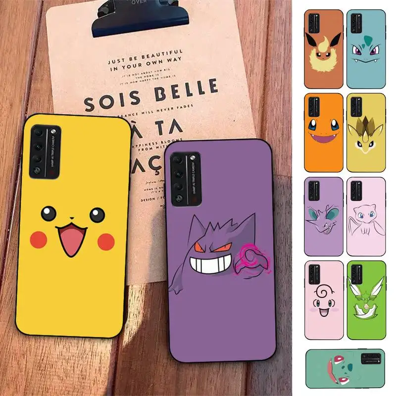 

BANDAI Pokemon Pikachu Phone Case for Huawei Honor 10 i 8X C 5A 20 9 10 30 lite pro Voew 10 20 V30