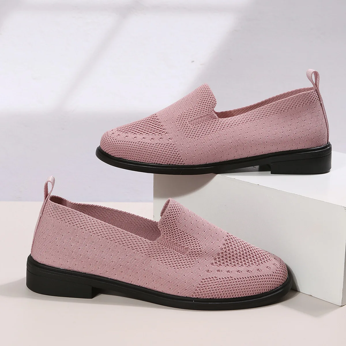 

Korean Shoes Women Round Toe Female Footwear Slip-on Casual Sneaker 2022 Dress Big Size Summer New Slip On Fretwork Flat Lace-Up