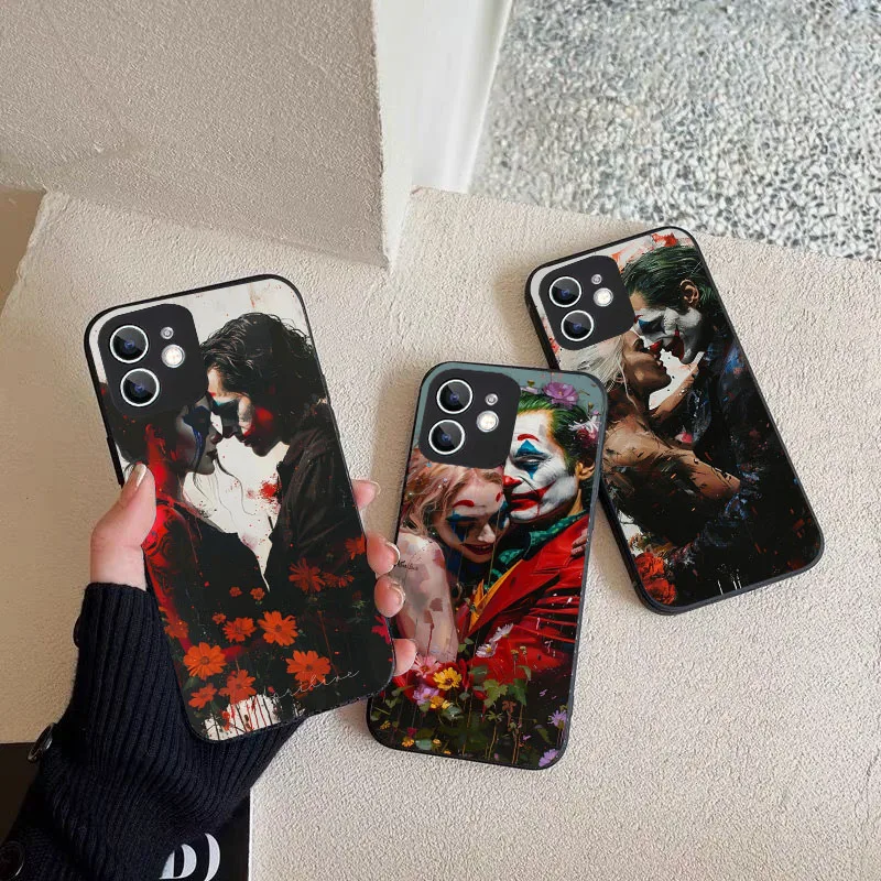 Черный силиконовый чехол WA-33 Joker-DC для Redmi 12 12S 13 13C Note 6 7 8 8T 9 9T 10 Pro Max