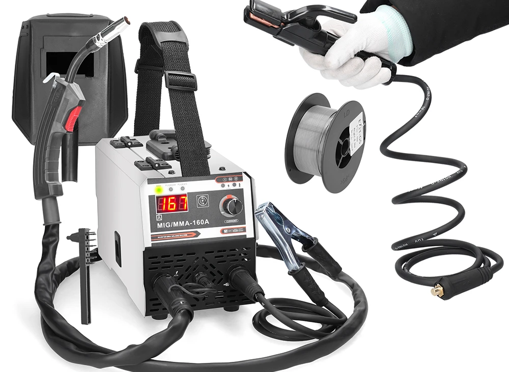 Станок для пайки газа поворотным газом двуокись углерода MIG MMA 2 в 1 IGBT DC