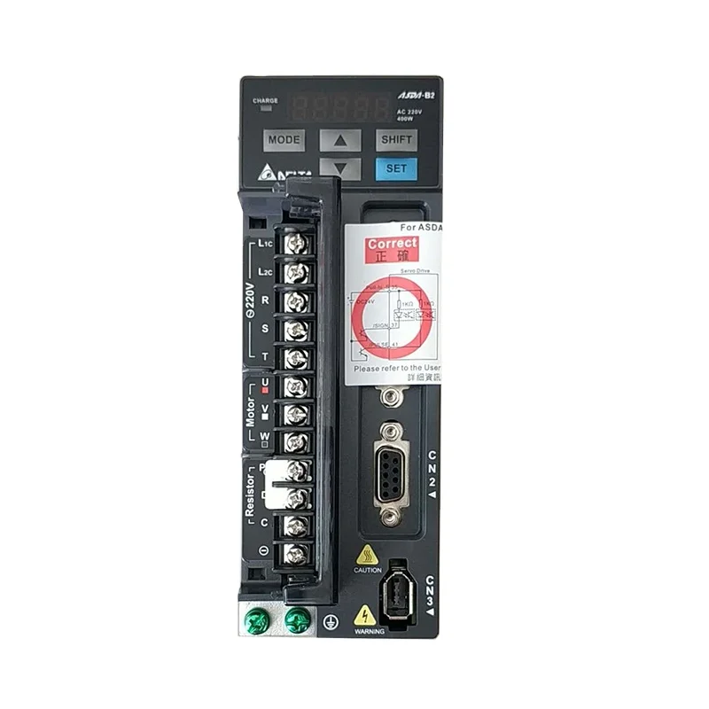 

Ecma-c20604rs + Asd-b2-0421-b 400w delta motor and servo driver