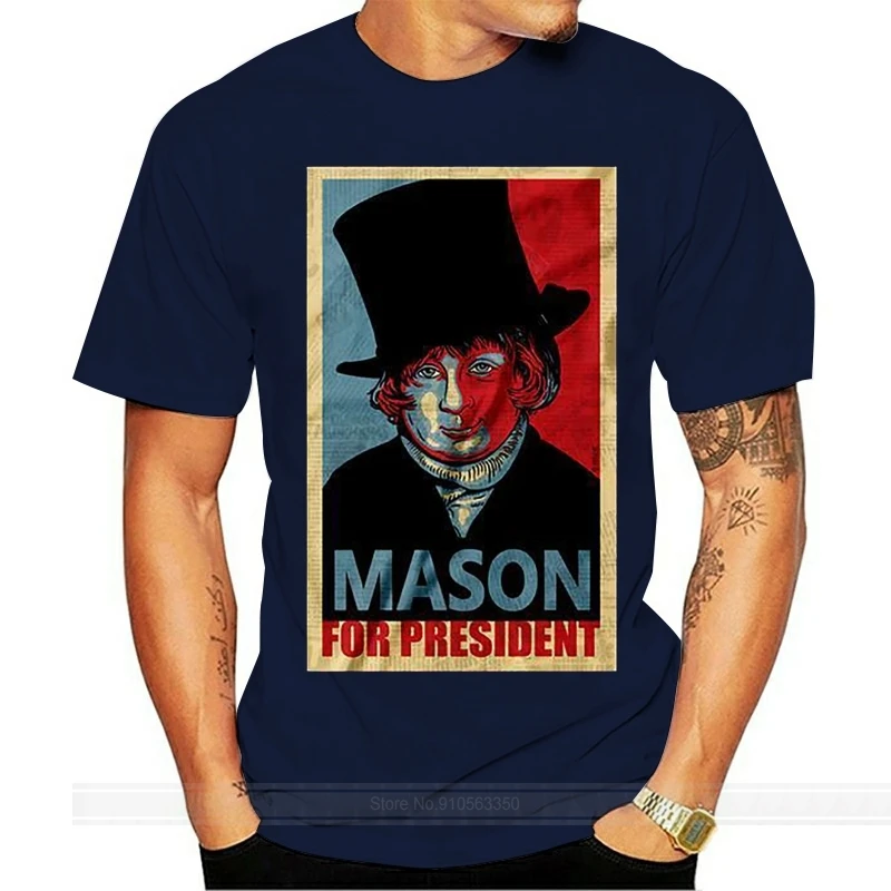 

Mason Reese For President Black T-Shirt Tees Clothing male brand teeshirt men summer cotton t shirt