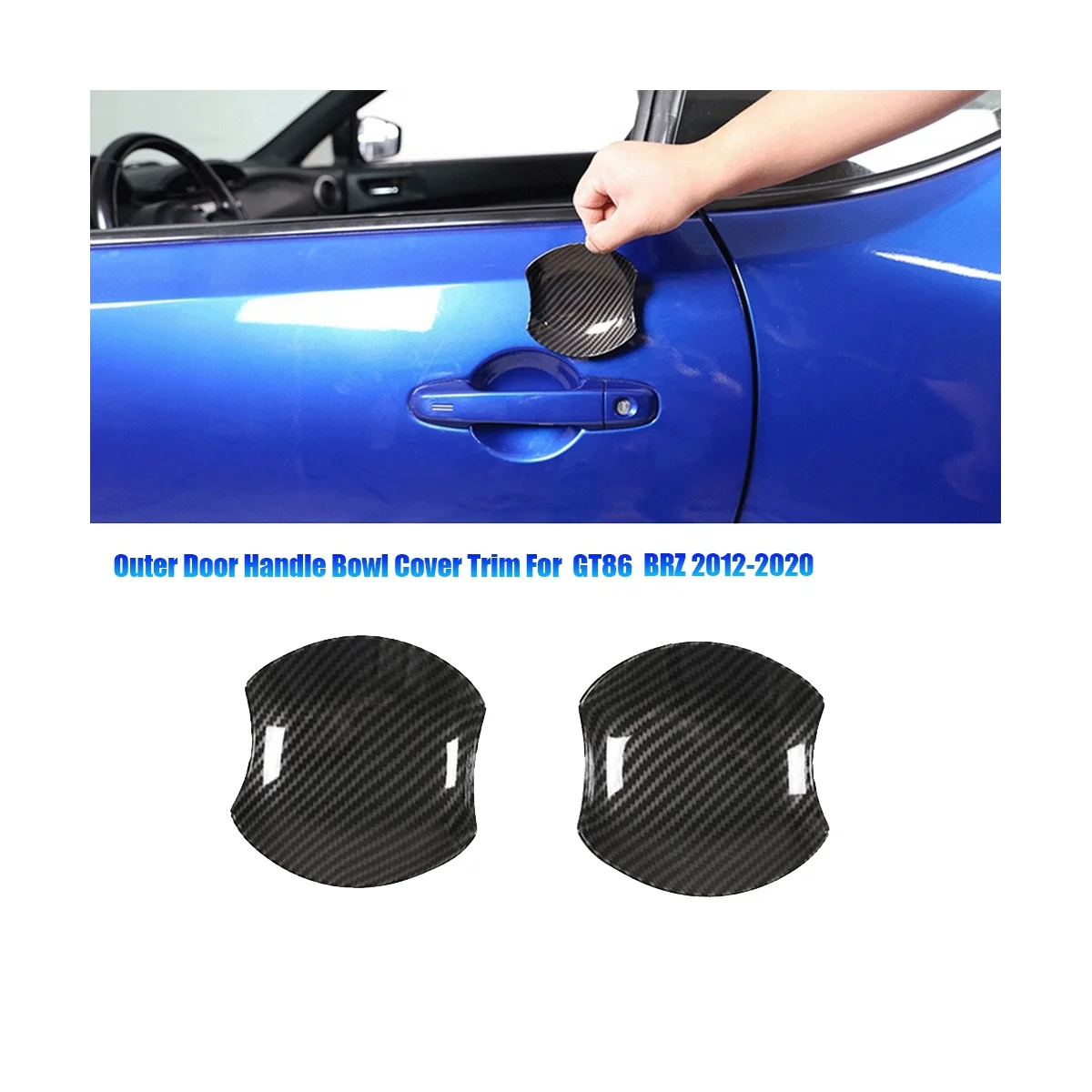 

1 пара наружная дверная ручка боковая крышка чаши Накладка для Toyota GT86 Subaru BRZ 2012-2020 Стайлинг автомобиля чашка чаша наклейка
