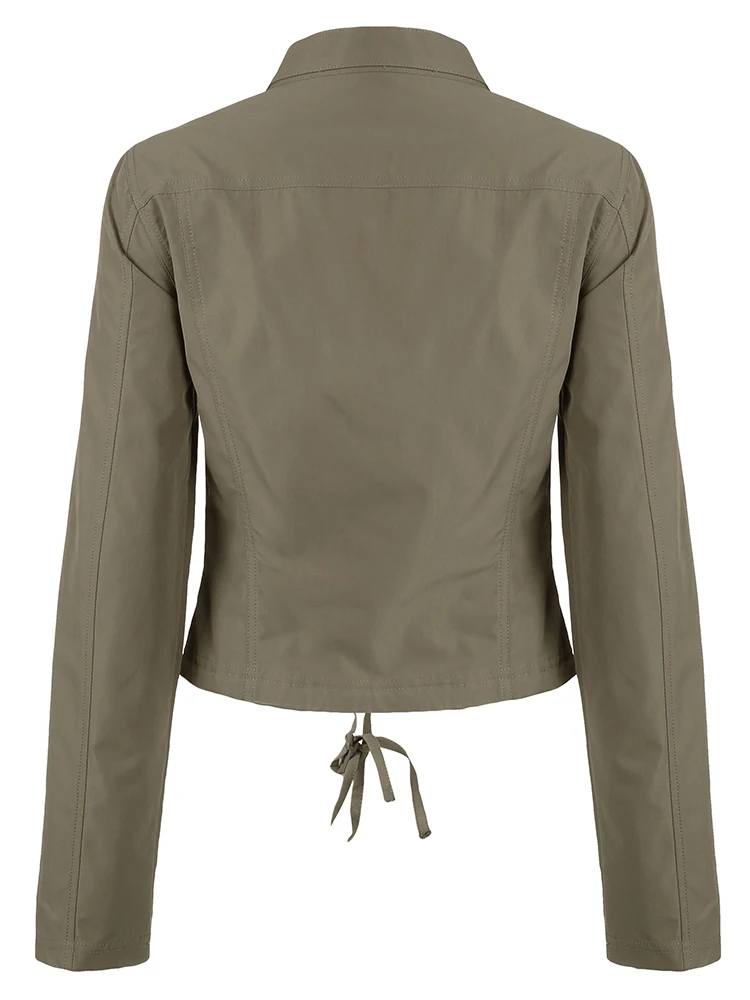 Женская винтажная куртка-карго Rockmore однотонная уличная куртка на молнии с