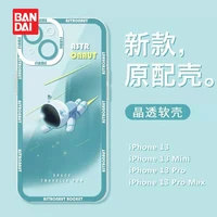 bandai disney cartoon phone case for iphone11 12pro 13pro max space astronaut x xs xr xsmax anti drop brand 7 8plus phone case