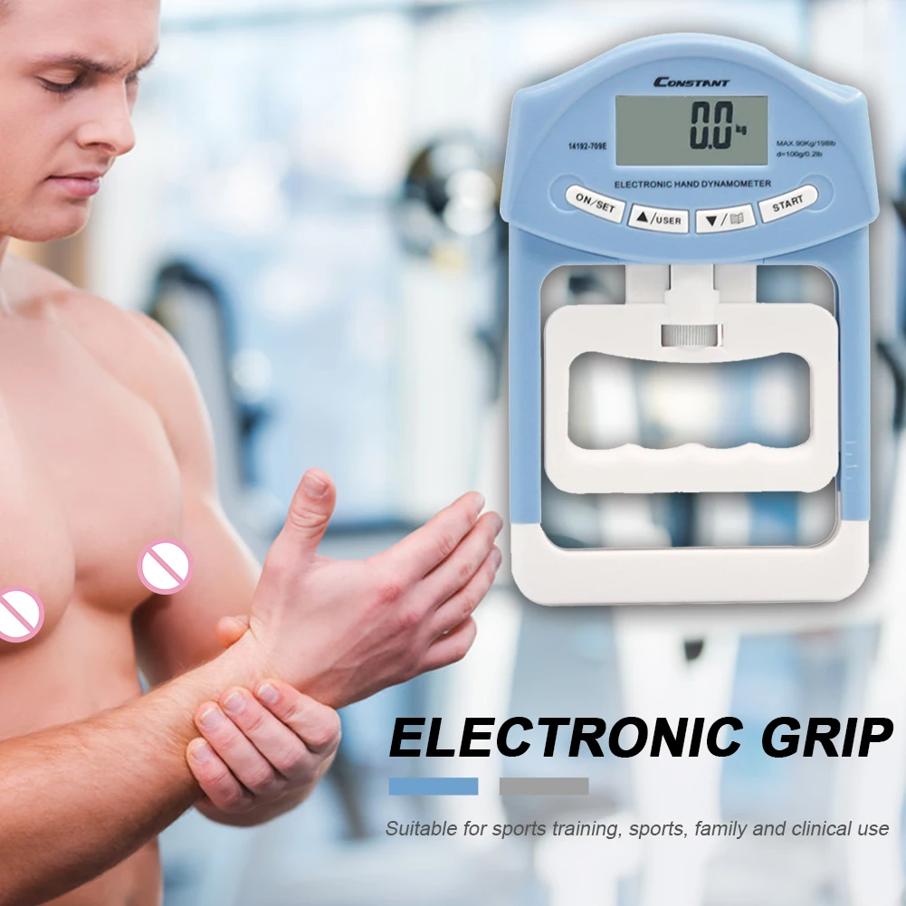 

200LBS/90KG Digital Electronic Hand Gripper Strength Measurement Meter Bodybuilding Gym Fitness Expander Exercise Machine