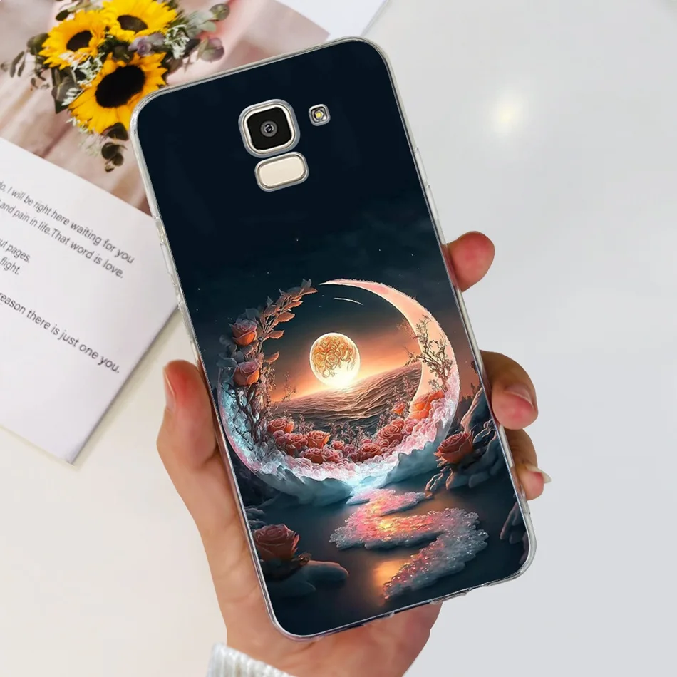 Для Samsung Galaxy J6 + 2018 чехол для телефона J 6 Plus SM-J600F J610G модный крутой узор Мягкие
