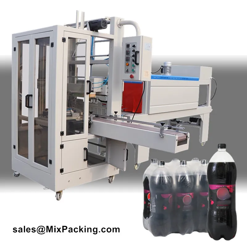 

Automatic Water Beer Tin Cans Pe Film Heat Seal Tunnel Sleeve Shrink Wrap Machine