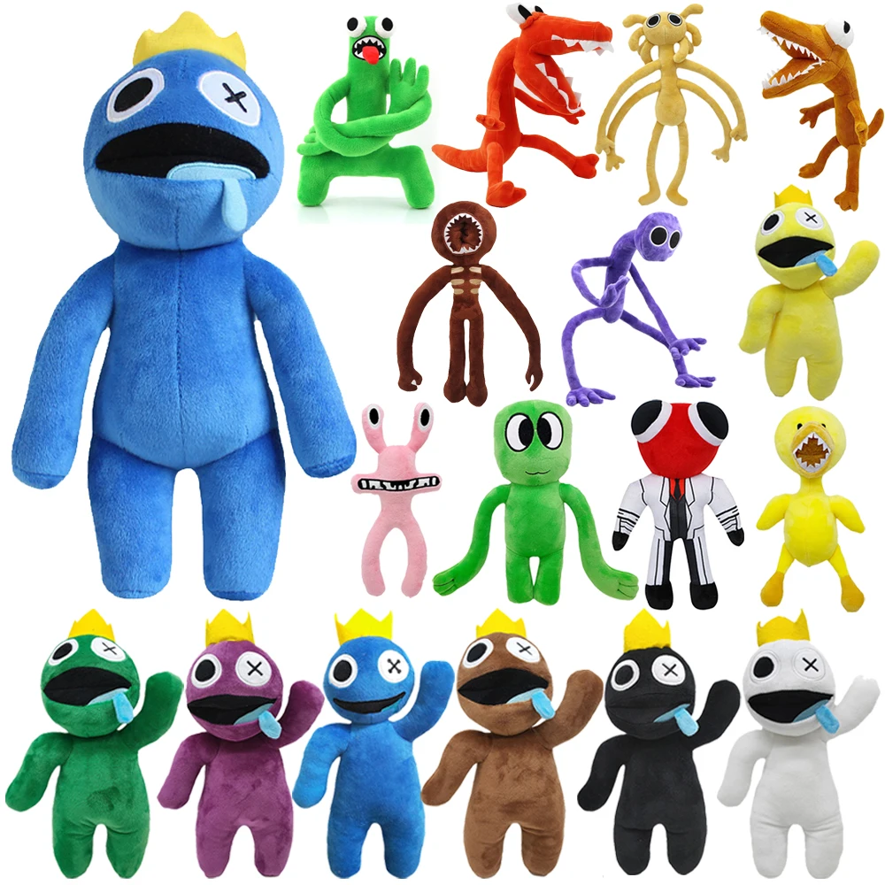 30cm Rainbow Friends Plush Toy Doors Figur Cartoon Game Character Doll Kawaii Blue Monster Soft Stuffed Animal Toys Kids Fans - купить по