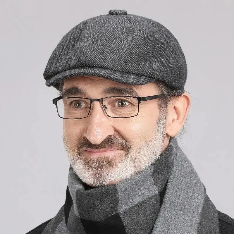 Новинка 2024 зимняя шапка в виде родителя из хлопка мужская режиссера художника