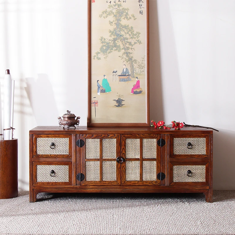 Luxury Vintage Tv Stand Retro Glamour Premium Duża szafka pod telewizor Elegancka modna Muebles Para Habitación Meble do salonu