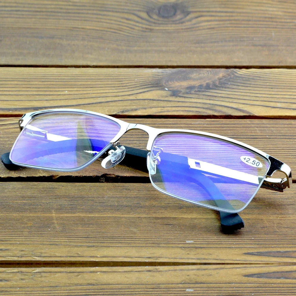 NOMANOV деловые очки для чтения с противоскользящим покрытием в полуоправе мужские