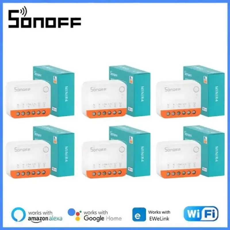 Смарт-выключатель SONOFF MINIR4 с поддержкой Wi-Fi 10 А