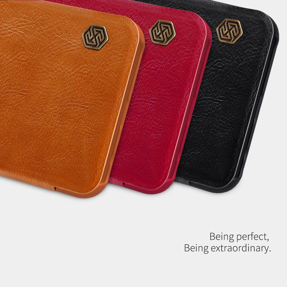 NILLKIN For Xiaomi Redmi 10 Pro 5G Case Qin PU Leather Flip Cover Card Pocket Wallet Bags For Xiaomi Redmi Note 10X 5G Case