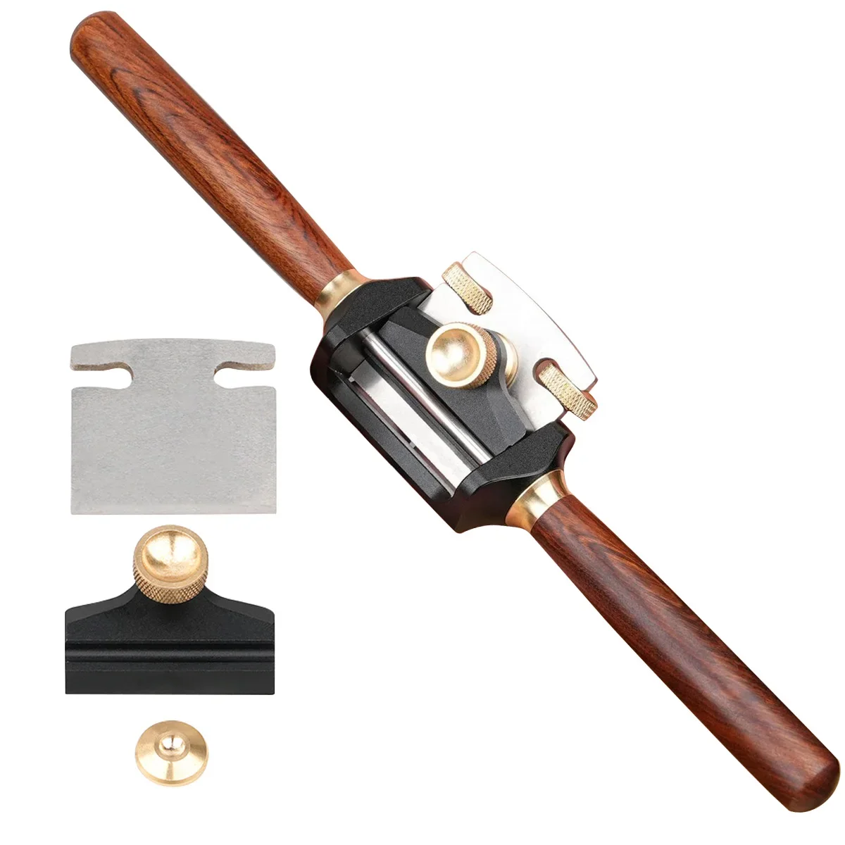 Деревообрабатывающий режущий станок из алюминиевого сплава Spokeshave, ручной строгальный станок, регулируемый двухручный мини-рубанок, инструмент (art.: 3920d39e8a3ac) - 3920d39e8a3ac