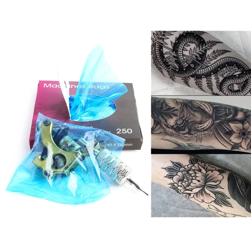 

250pcs Disposable Tattoo Liner Covers Protective Bag Cartridge Sleeves