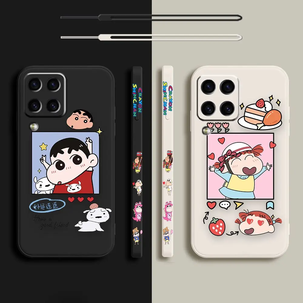 

Funny Crayon Shin Chan Anime Case For Samsung M62 M53 M52 M51 M33 M31 M30 M21 M20 M10 Note 20 10 9 8 Ultra Plus Lite 5G Cover
