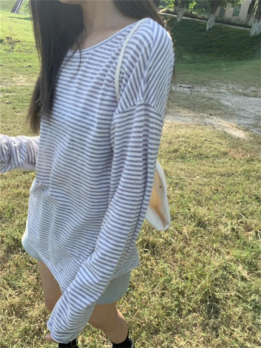 Женская свободная офисная футболка Alien Kitty Повседневная универсальная Осенняя с