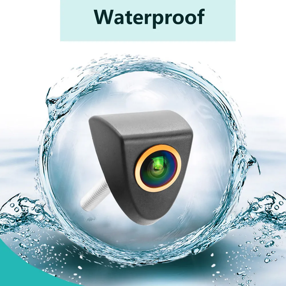 QMKJ 4K AHD 1080P HD Автомобильная камера с логотипом переднего вида для Toyota Camry Corolla RAV4 REIZ