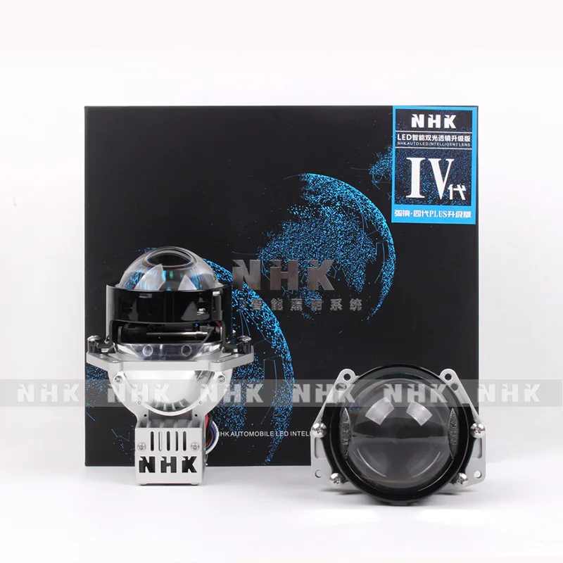 NHK IV PLUS Bi-светодиодный проектор с двухдуговой линзой 3,0 дюйма, светодиодный супер яркий, широкий, 4P, горячая распродажа