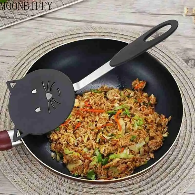 

Креативная нейлоновая лопатка для кошек, антипригарная кухонная лопатка для омлета, приспособления, набор для жарки блинов, кухонная лопат...
