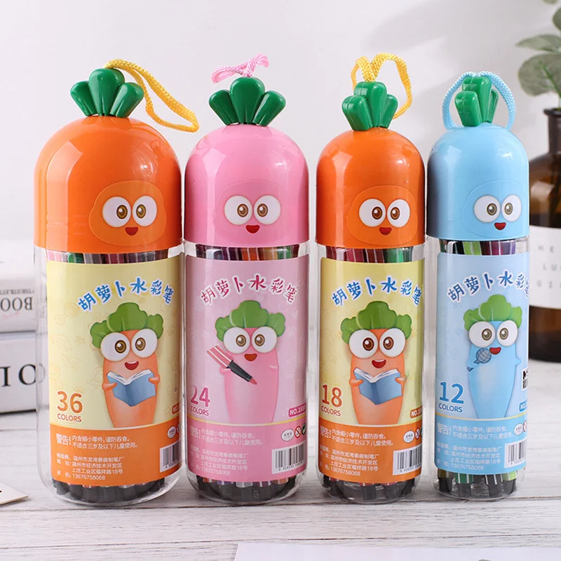 

12-36PCS/Set Colorful Pen Art Marker Drawing Set Kids Watercolor Pen Water Washing Graffiti Friendly Environmental Random Color