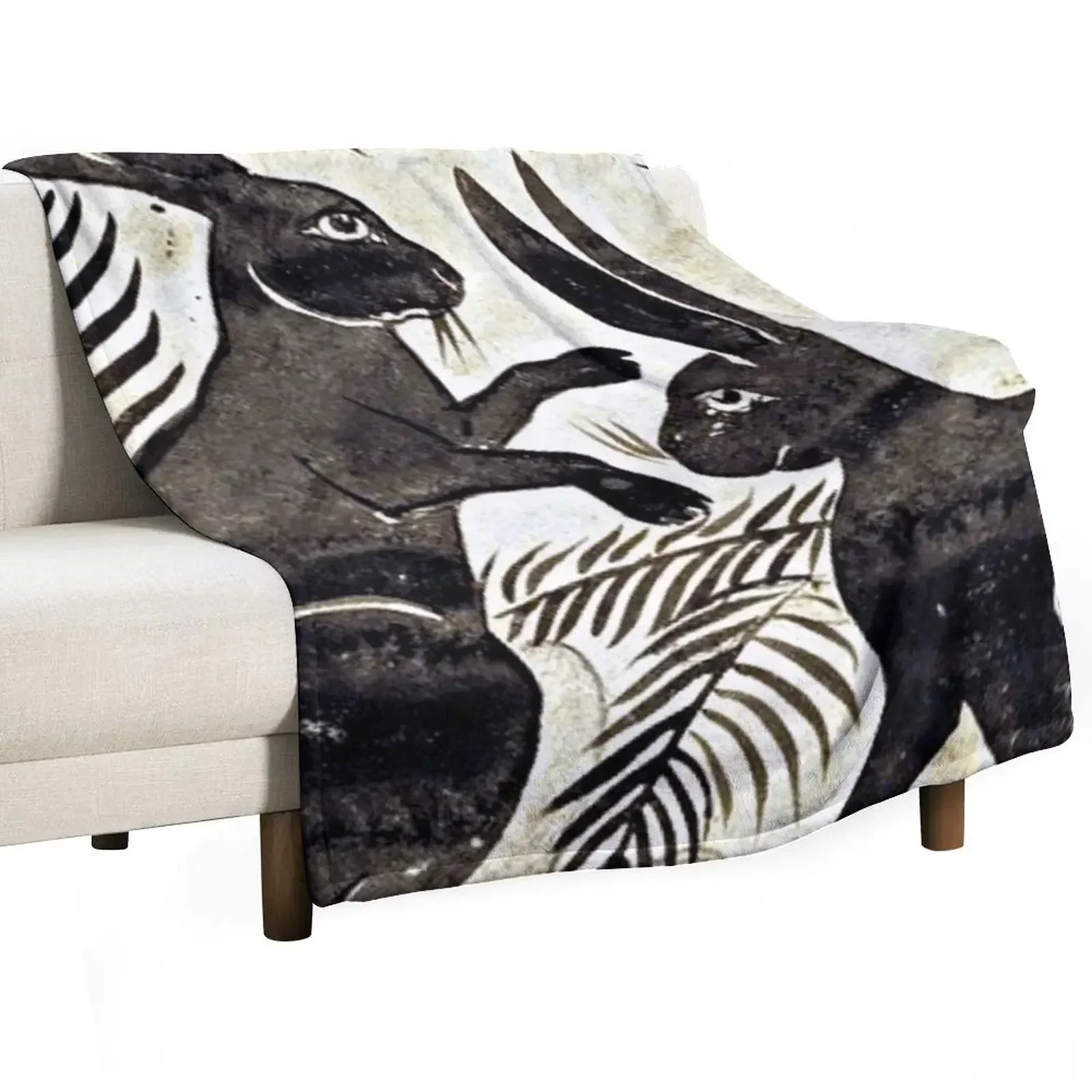 Одеяло William De Morgan Hares зимние кровати тяжелые декоративные диваны меховые одеяла