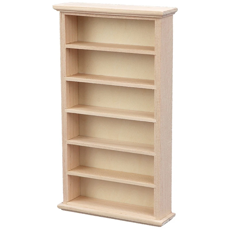 

1:12 Dollhouse Miniature Wooden Cupboard Wall Cabinet Bookcase Furniture Toys Decoration