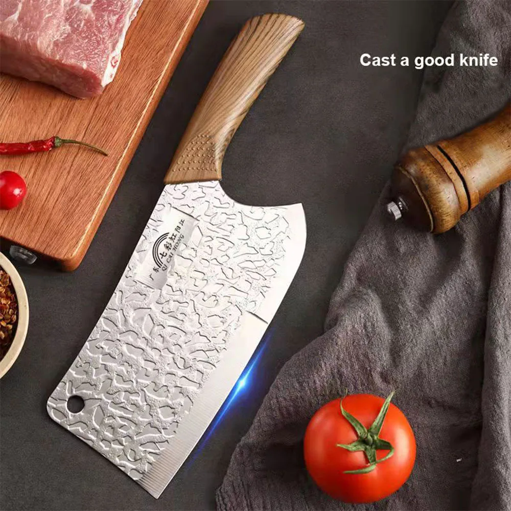 

Forged Kitchen Knives Chinese Cleaver Butcher Knife Stainless Steel Bone Chopping Meat Vegetables Slicing Chef Cooking Tool