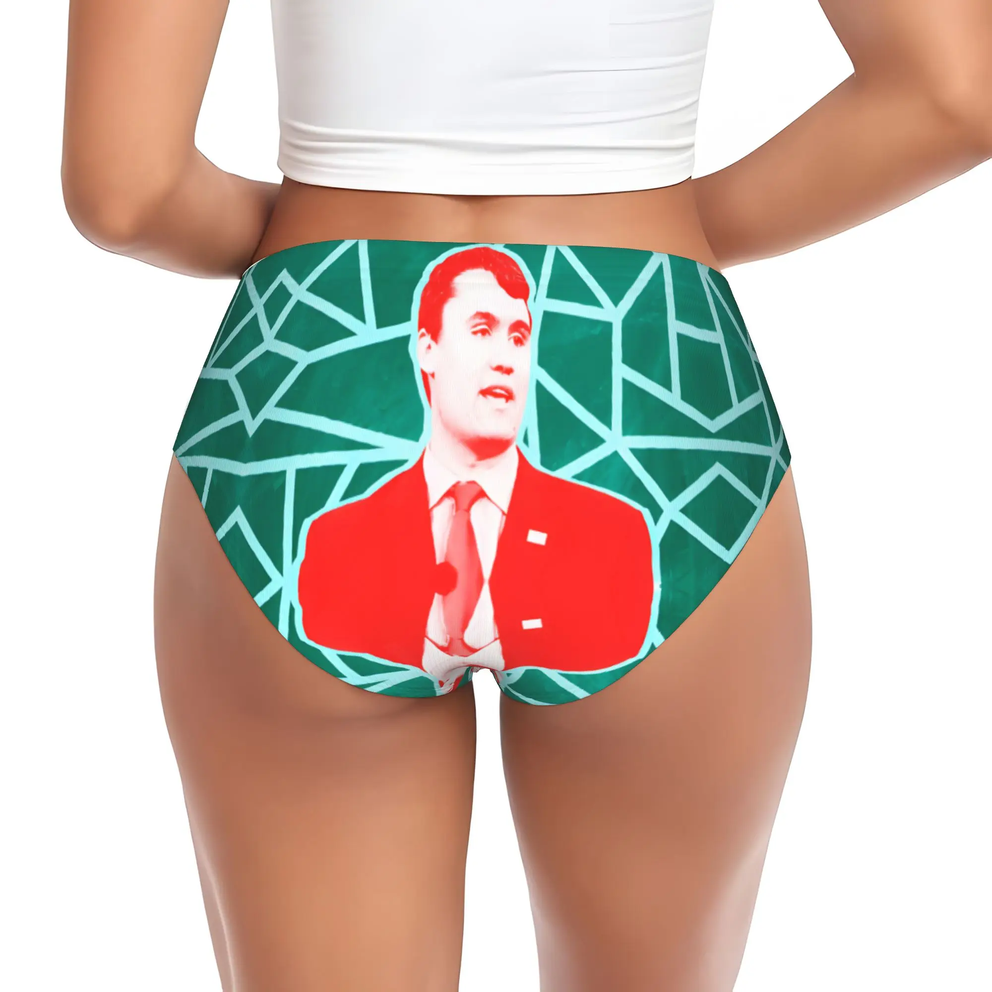 Фото Женские трусы Custom Charlie Kirk: комфортные, эластичные, стрейчевые №2