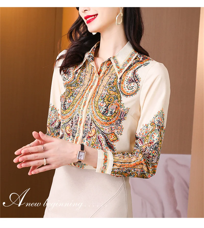 FANIECES 한국후후후후옷 옷 свободные модные роскошные женские рубашки с принтом блузки