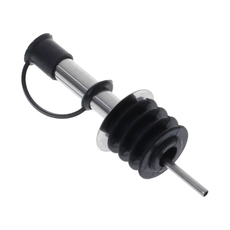 

Stainless Steel Oil Red Wine Pourer Dispenser Spout Bottle Stopper Bar Barware Tools 367A