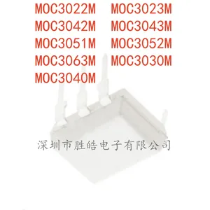 (10PCS) MOC3022M / MOC3023M / MOC3042M / MOC3043M / MOC3051M / MOC3052M /MOC3063M / MOC3030M /MOC3040M DIP-6 Integrated Circuit