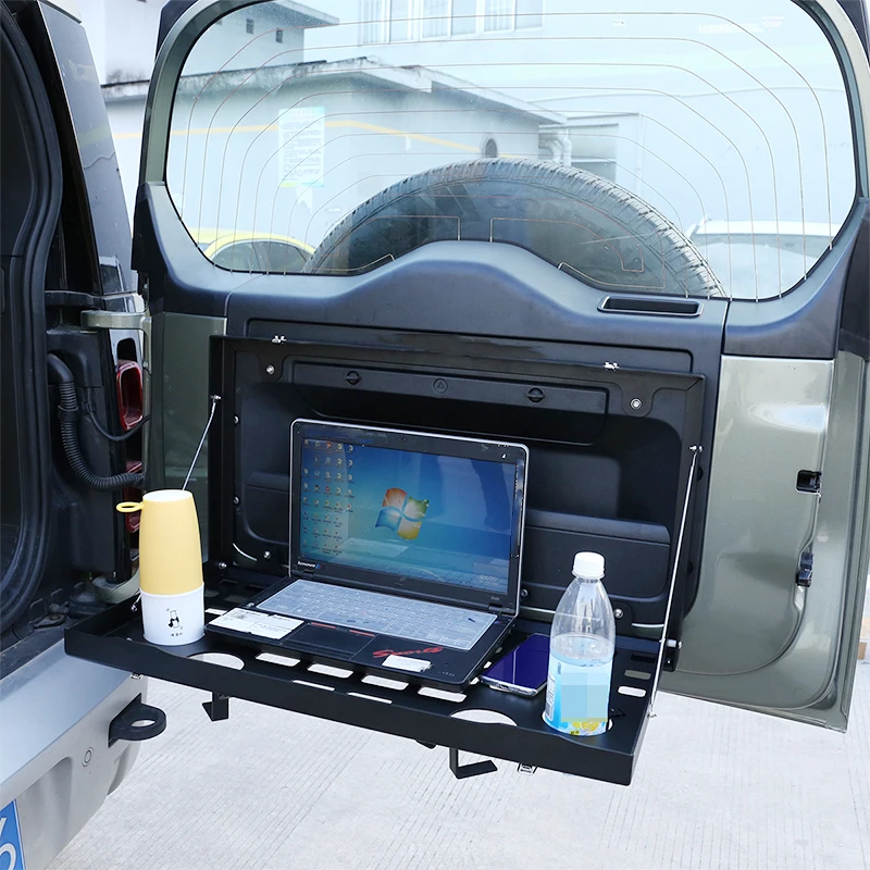

For Land Rover Defender 110 2004-2022 Tailgate Rear Door Cargo Luggage Carrier Foldable Shelf Storage Rack Alloy Car Accessories