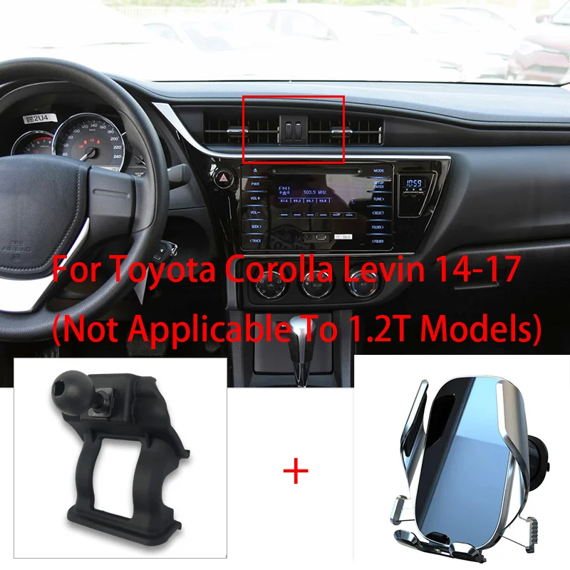 

Держатель для телефона Toyota Corolla Levin 2014-2017, не подходит для моделей 1,2 T, кронштейн для крепления на вентиляционное отверстие, держатель для телефона GPS