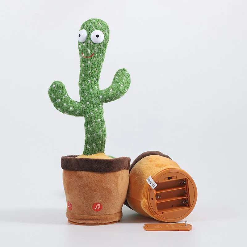 Танцующая игрушка-кактус, говорящая игрушка, может петь, запись, Usb-зарядка, игрушка, кукла, подарок на день рождения, Рождественское украшение (art.: 3920bf692e11e) - 3920bf692e11e