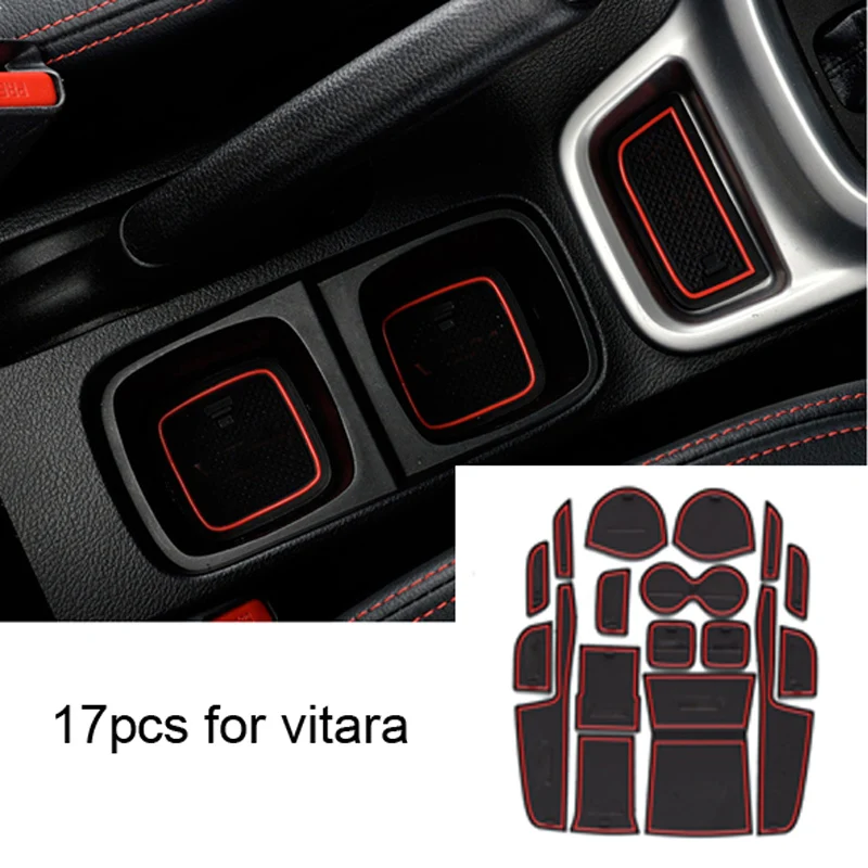 

17pcs for SUZUKI Vitara Door Gasket Cup Pad Non-slip Mat