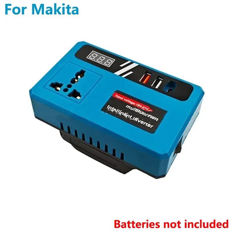 

120 Вт инвертор аккумулятора DC18V-21V в AC 220V Многозащитный инвертор аккумулятора для DeWalt/Makita/Milwaukee, аксессуары для электроинструментов
