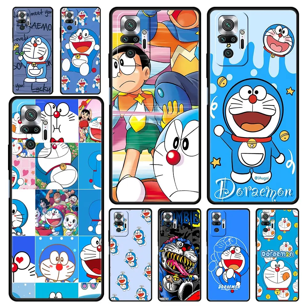 

Cartoon Doraemon Phone Case For Xiaomi Redmi Note 11 10 Pro 9S 11S 9 8 7 8T 9C 9A 8A 10s K40 k50 Gaming 9T Soft Silicone Cover