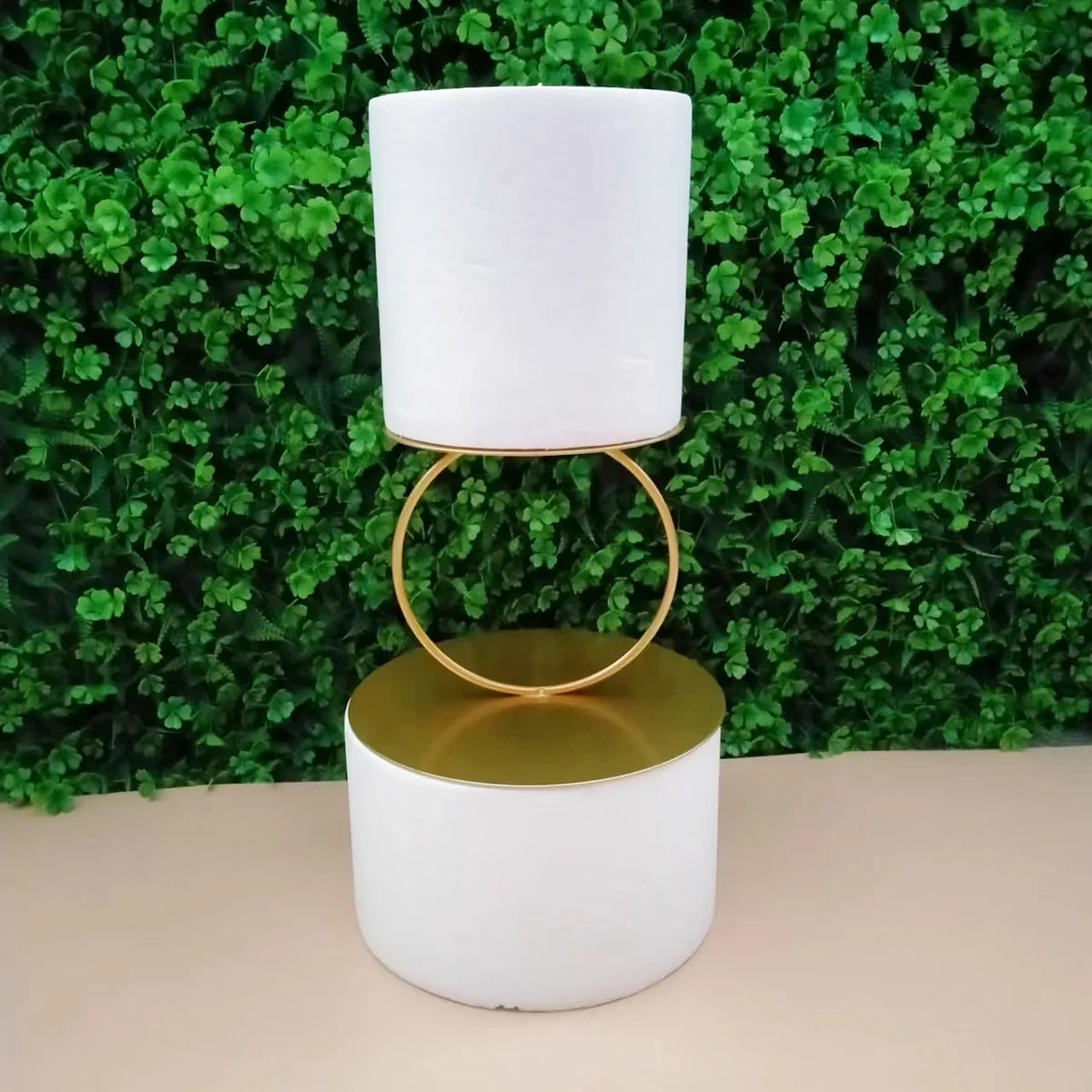 Золотая руда металлический плавающий разделитель для торта подставка свадьбы