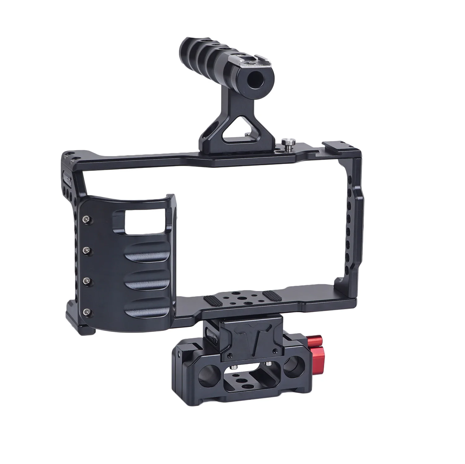 

CAME-TV BMPCC 4K / 6K Cage With Grip And Rod Base For BlackMagic Pocket Cinema Camera for low angle shooting